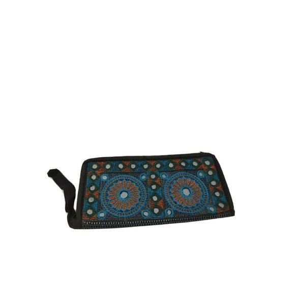 Decorative Mirrored Clutch Purse Measures 10 x 5 inches Multicolor Unique item - Picture 1 of 5
